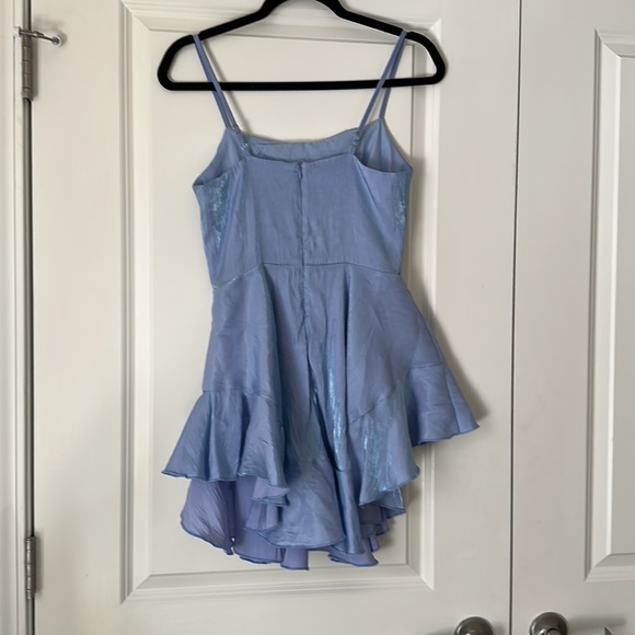 Metallic Mini Ruffle Romper- Cider - Picture 2 of 5